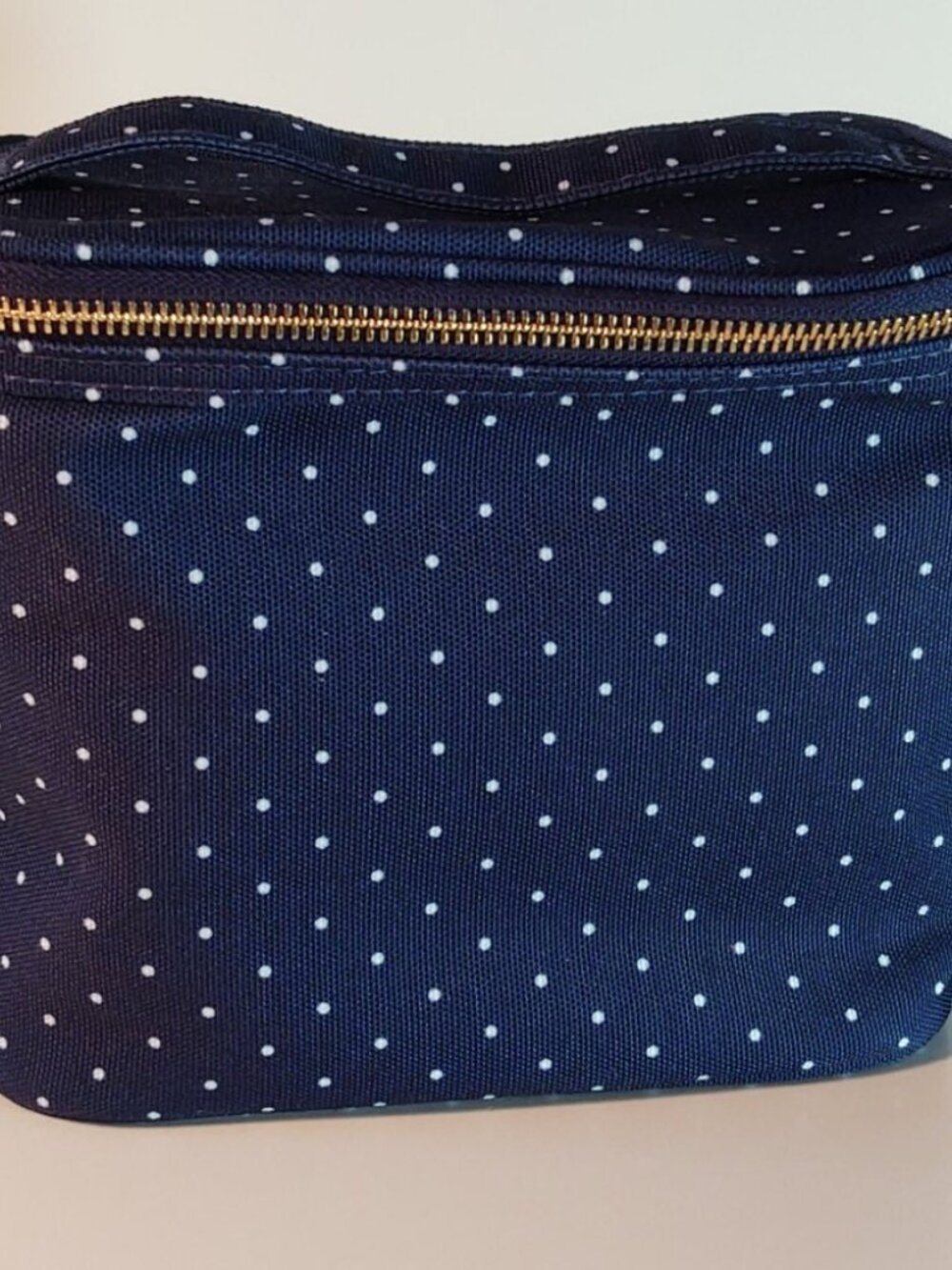 NWT Kate Spade Larabee Navy Blue Dot Lunch Box Bag